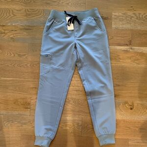 Figs Dusty Blue Zamora Jogger Pants with Pocket